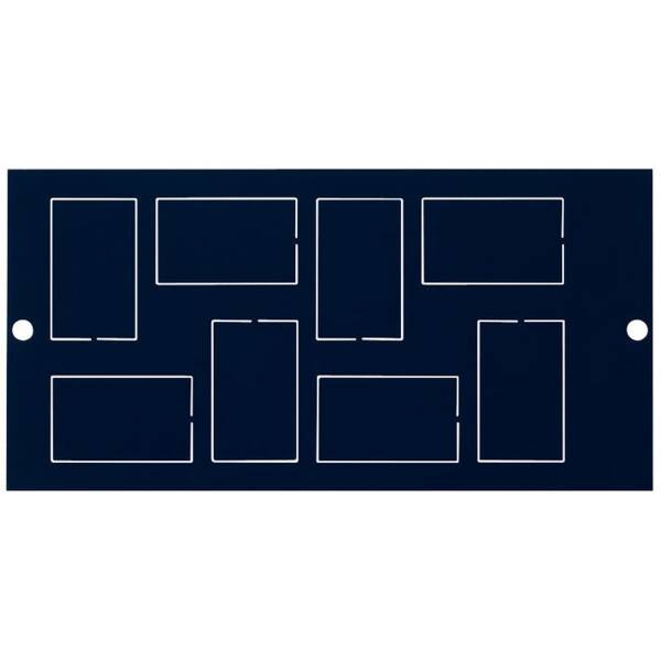 87 mm mounting plate for 8 x LJ6C/RJ45 accessories - 1