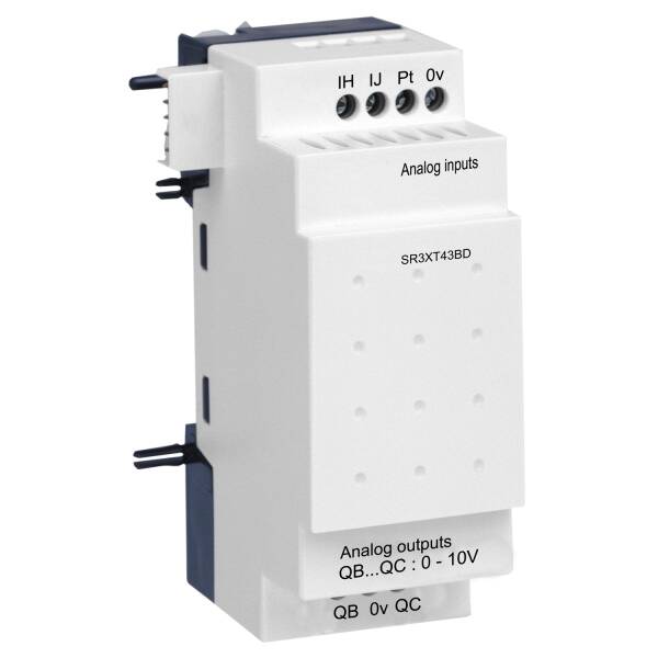 Analogue I/O extension module, Zelio Logic, 4 I/O, 24 V DC - 1