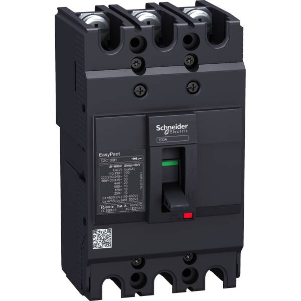 circuit breaker EasyPact EZC100F - TMD - 100 A - 3 poles 3d - 1