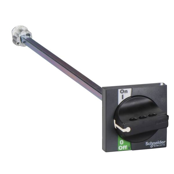 extended rotary handle for front control, Compact INS40 to INS60, IP55, IK08, black handle - 1