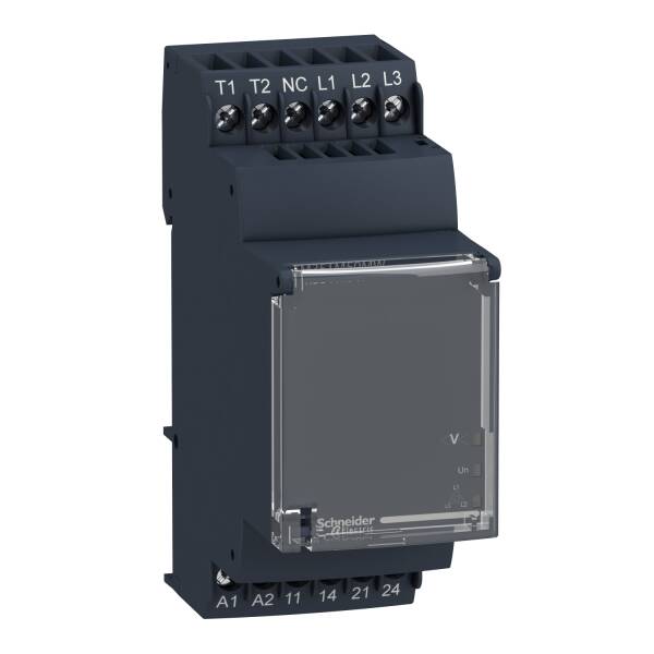 Harmony, Modular motor voltage and temperature control relay, 5 A , 2 NO, 24..240 V AC/DC - 1