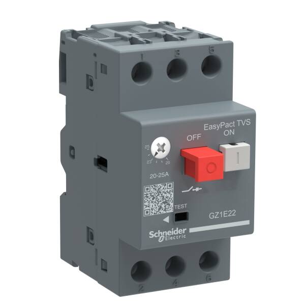 motor circuit breaker GZ1 - 3 poles 3d - 0.63..1A - thermomagnetic trip unit - 1