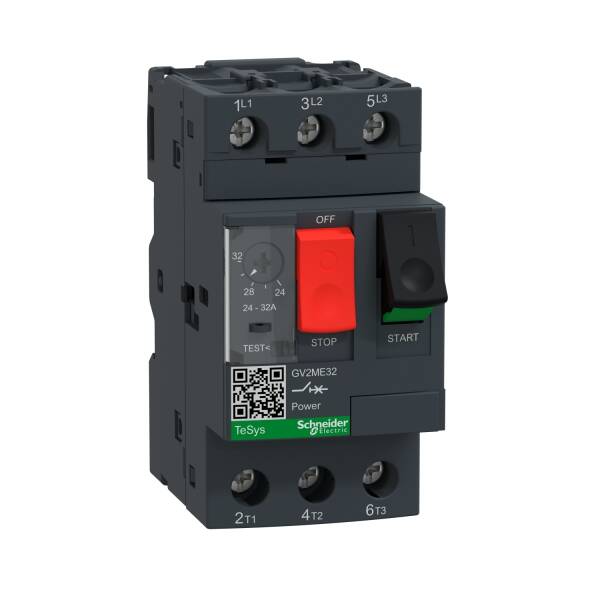 Motor circuit breaker, TeSys Deca, 3P, 24-32 A, thermal magnetic, screw clamp terminals - 1