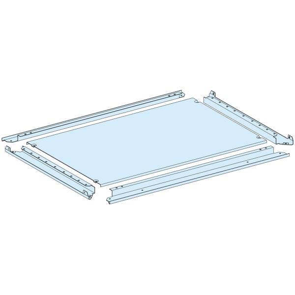 Plain gland plate, PrismaSeT P, IP55, for enclosure W 400mm D 600mm - 1