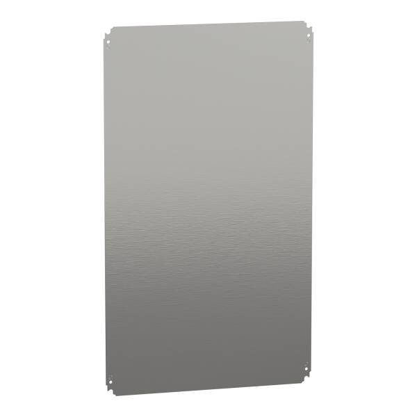 Plain mounting plate H1000xW600mm made of galvanised sheet steel - 1