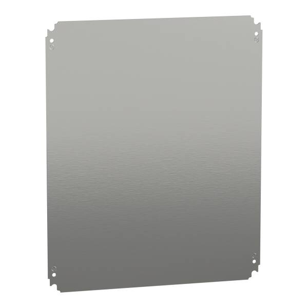 Plain mounting plate H500xW600mm made of galvanised sheet steel - 1