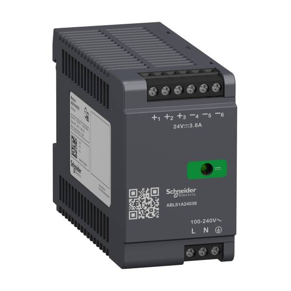 Regulated Power Supply, 100-240V AC, 24V 3.8 A, single phase, Optimized - 1