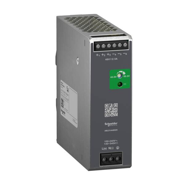 Regulated Power Supply, 100-240V AC, 48V 2.5 A, single phase, Optimized - 1