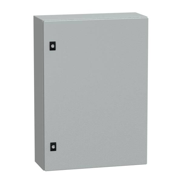 Spacial CRN plain door w/o mount.plate. H700xW500xD200 IP66 IK10 RAL7035.. - 1