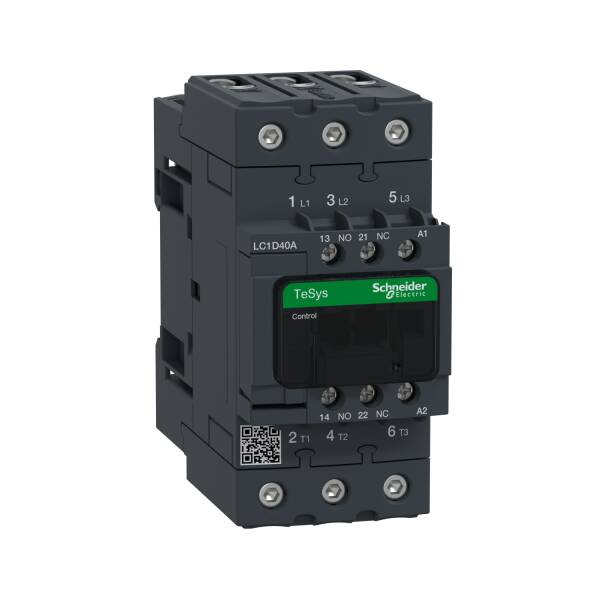 TeSys Deca contactor - 3P(3 NO) - AC-3/AC-3e - <lt/>= 440 V 40 A - 220 V AC 50/60 Hz coil - 1