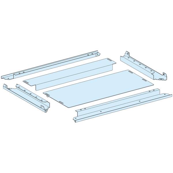 Two-part gland plate, PrismaSeT P, IP31, for enclosure W 650mm D 600mm - 1