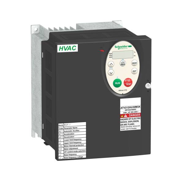 variable speed drive ATV212 - 4kW - 5hp - 240V - 3ph - wo EMC - IP21 - 1